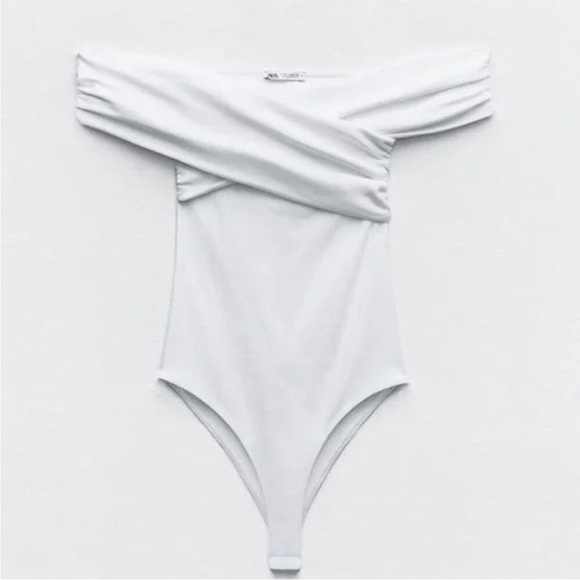 RUCHED WRAP BODYSUIT - Picture 8 of 9